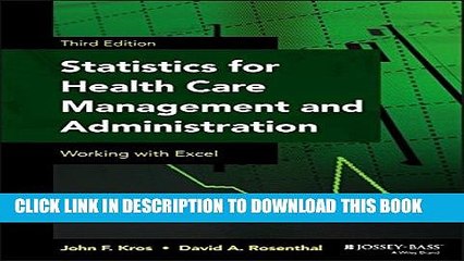 [PDF] Statistics for Health Care Management and Administration: Working with Excel (Public