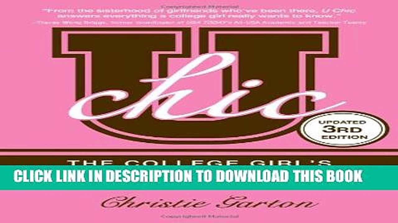 [PDF] U Chic: The College Girl s Guide to Everything Popular Colection