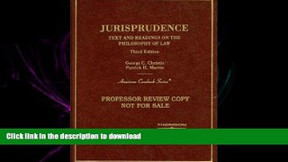 FAVORIT BOOK Jurisprudence, Text and Readings on the Philosophy of Law (American Casebook Series)
