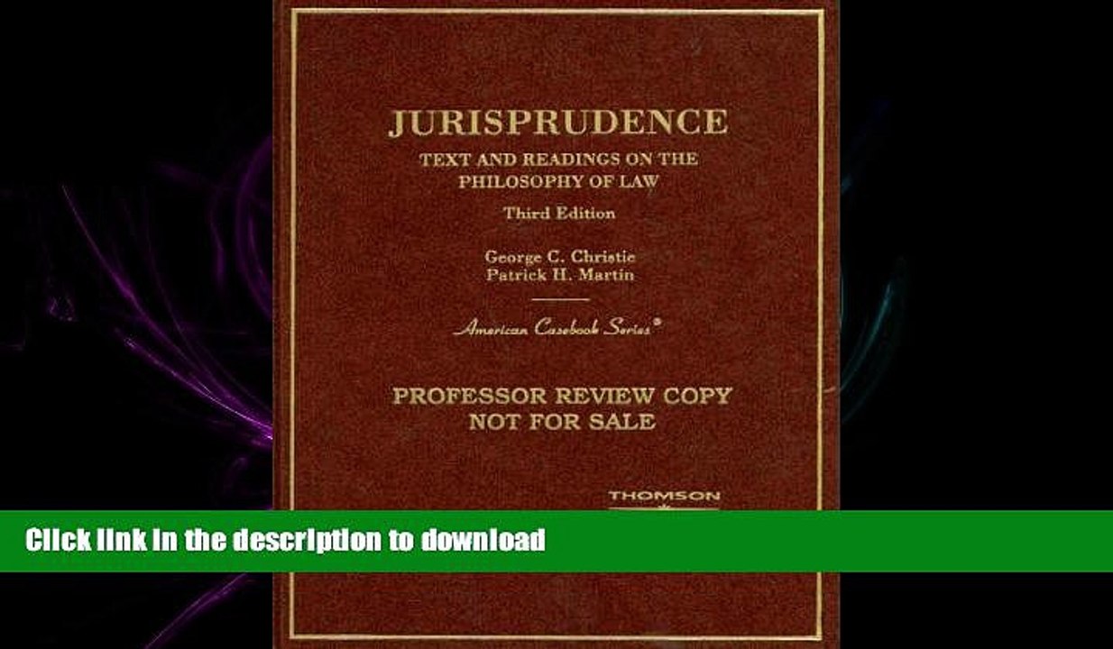 FAVORIT BOOK Jurisprudence, Text and Readings on the Philosophy of Law (American Casebook Series)