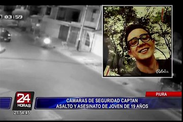 Cámara de seguridad captó asalto y asesinato de joven de 19 años