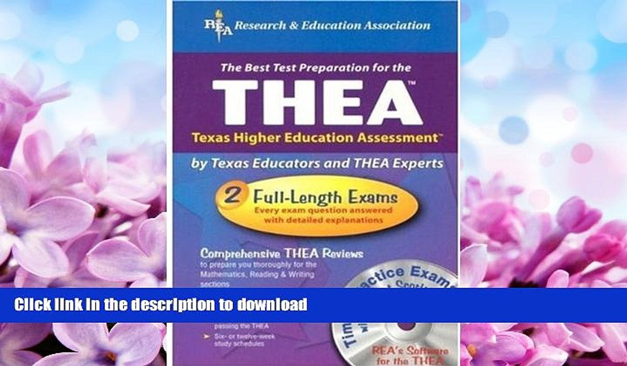 FAVORITE BOOK  THEA w/ CD (REA) - The Best Test Prep for the Texas Higher Education Assessment