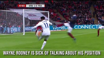 Wayne Rooney is tired of talking about his position