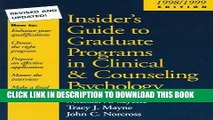 [PDF] Insider s Guide to Graduate Programs in Clinical and Counseling Psychology: 1998/1999