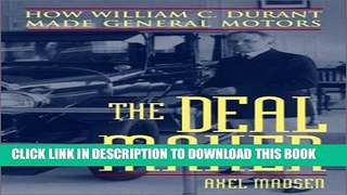 [PDF] The Deal Maker: How William C. Durant Made General Motors Full Collection