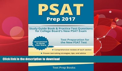FAVORITE BOOK  PSAT Prep 2017: Study Guide Book   Practice Test Questions for College Board s New
