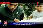 Capturan a delincuentes en instantes que iban a asaltar