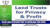 New Book Land Trusts for Privacy   Profit: Using the 