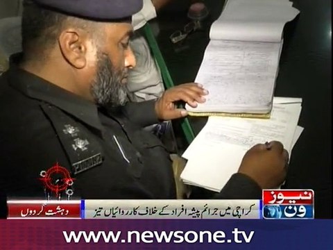 Atleast 18 criminals detained during police operation in Karachi