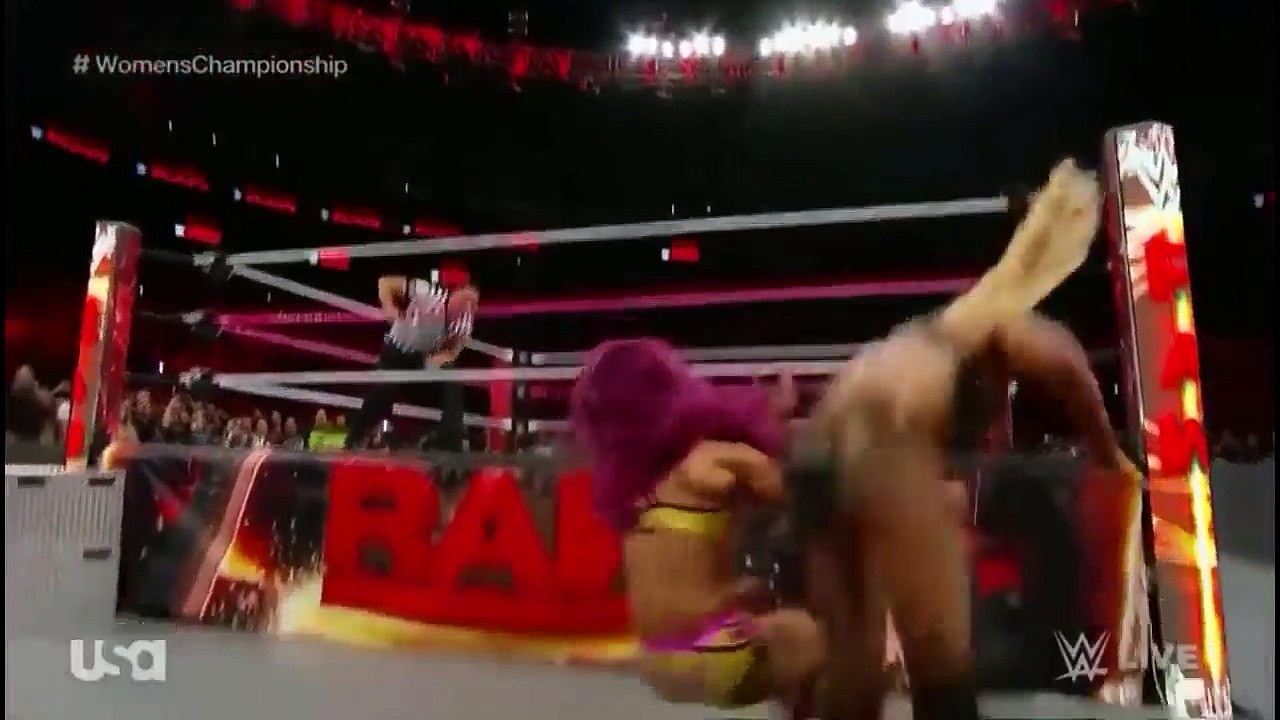 Charlotte - Diving Corkscrew Moonsault - WWE Raw