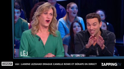 LGJ : Lamine Lezghad drague Camille Rowe et dérape en direct (Vidéo)