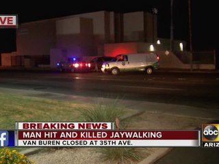 Man hit and killed jaywalking