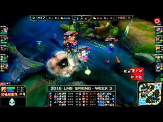 2016 LMS 春季聯賽賽後精華 W3D2 M17 vs  HKE Game 1