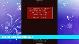 FAVORITE BOOK  The Handbook of the International Law of Military Operations