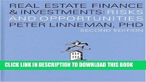 Collection Book Real Estate Finance   Investments: Risks and Opportunities, Second Edition