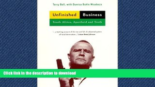 READ THE NEW BOOK Unfinished Business: South Africa, Apartheid and Truth READ PDF BOOKS ONLINE