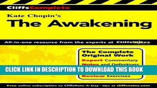 [New] CliffsComplete The Awakening Exclusive Full Ebook