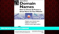 FAVORIT BOOK Domain Names: How to Choose   Protect a Great Name for Your Website READ EBOOK