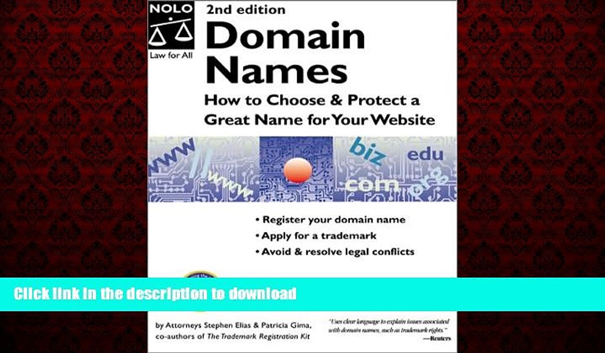 FAVORIT BOOK Domain Names: How to Choose   Protect a Great Name for Your Website READ EBOOK