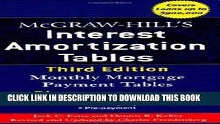 New Book McGraw-Hill s Interest Amortization Tables, Third Edition