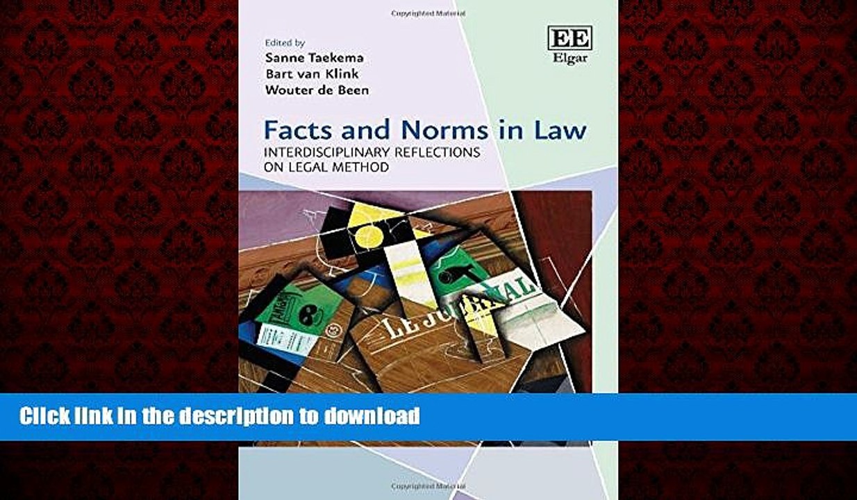 READ THE NEW BOOK Facts and Norms in Law: Interdisciplinary Reflections on Legal Method READ NOW