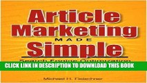 [PDF] Article Marketing Made Simple (Search Engine Optimization Strategies For People On The Go