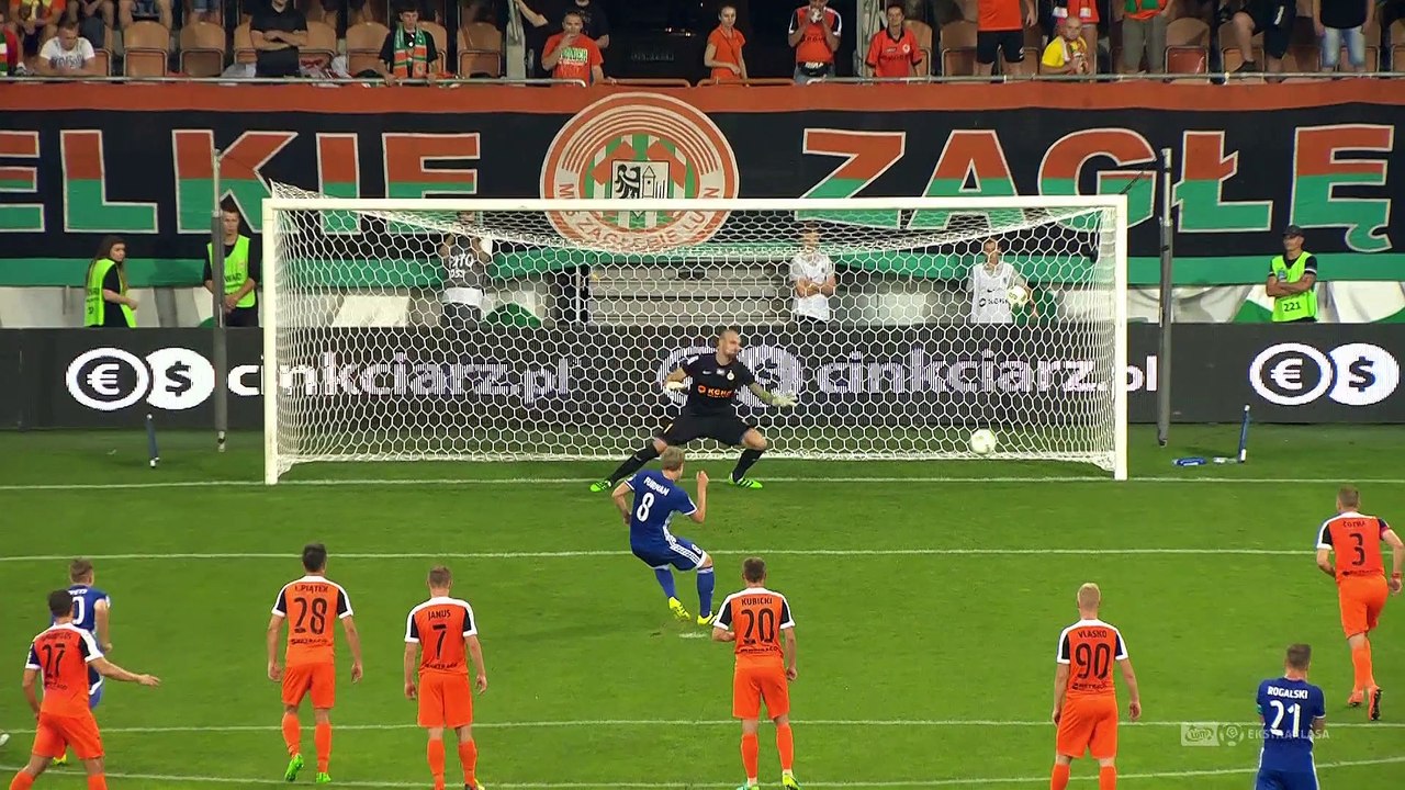 8. kolejka LOTTO EKSTRAKLASY: KGHM Zagłębie Lubin 1:2 Wisła Płock