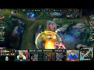 2016 LMS 春季聯賽賽後精華 W2D3 FW vs XG Game 2