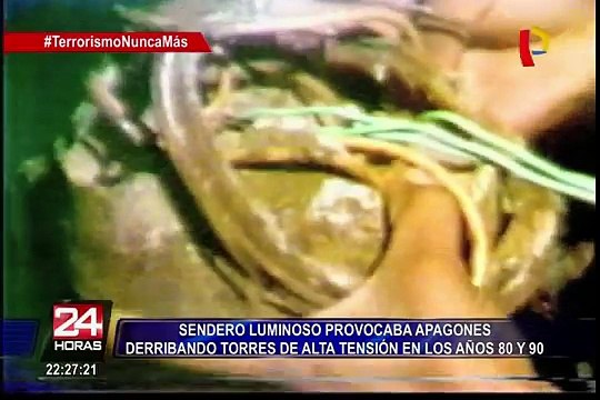 Sendero Luminoso provocaba apagones derribando torres de alta tensión