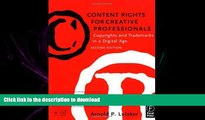 FAVORIT BOOK Content Rights for Creative Professionals: Copyrights   Trademarks in a Digital Age