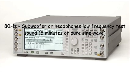 80Hz - Subwoofer or headphones low frequency test sound (5 minutes of pure sine wave)