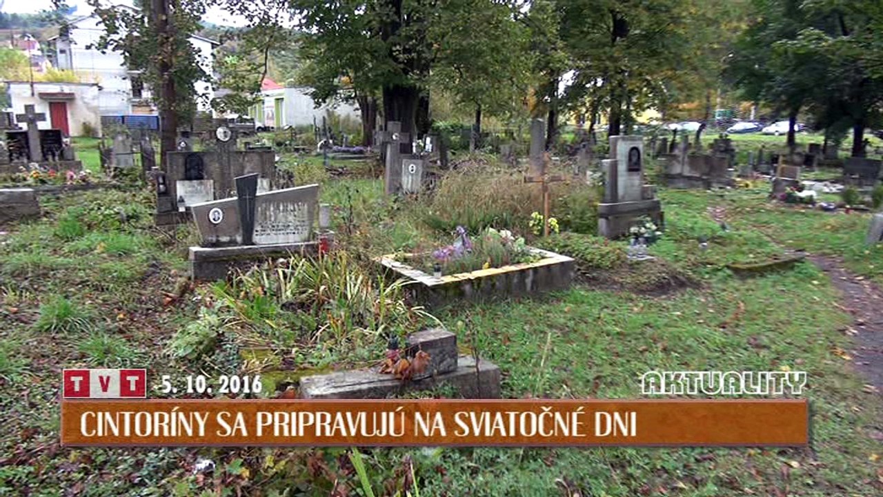 Cintoríny sa pripravujú na sviatočné dni