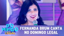 Fernanda Brum canta no Domingo Legal