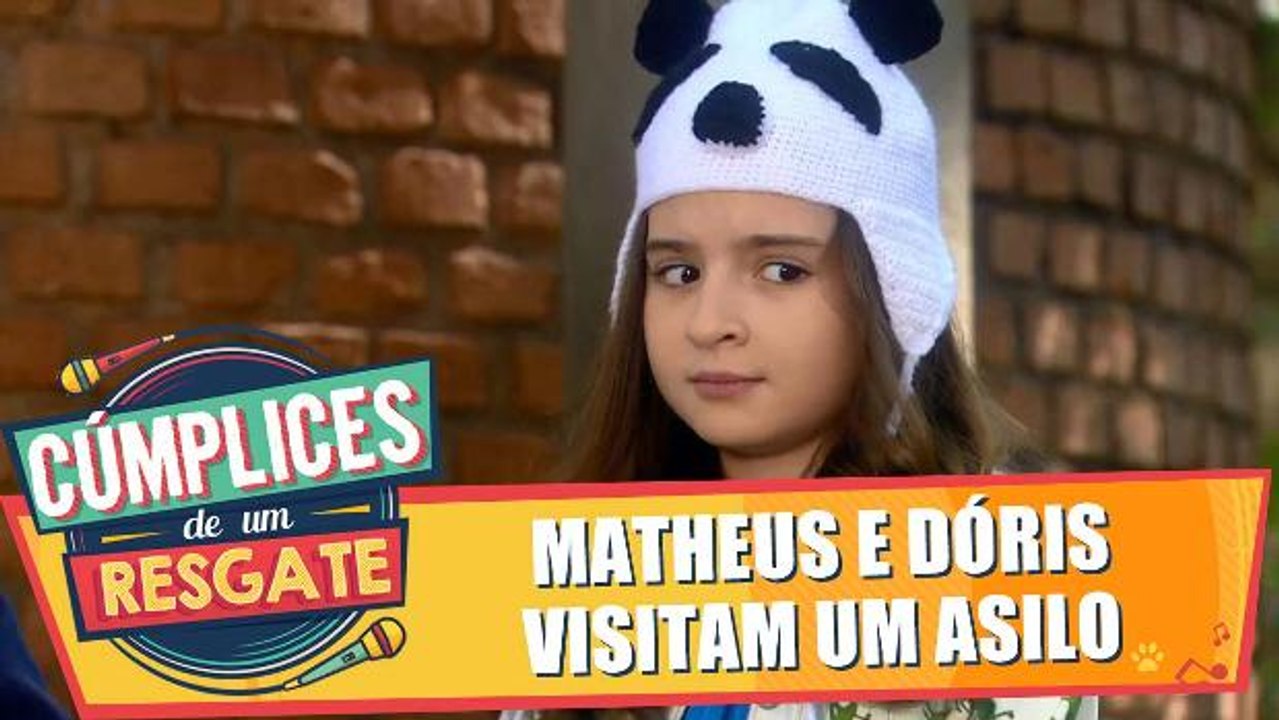 Matheus e Dóris visitam um asilo