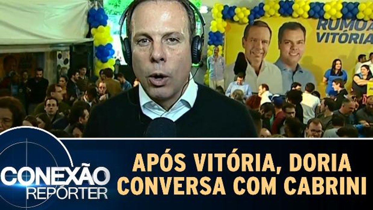 Roberto Cabrini entrevista o prefeito eleito João Doria