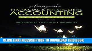 [PDF] Horngren s Financial   Managerial Accounting, The Managerial Chapters (5th Edition) Popular