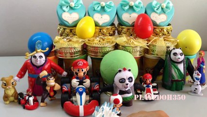 Mario Bros,Disney,  Frozen Elsa and Anna,Kung Fu Panda,DreamWorks Cartoon,Surprise Eggs Video, Videos for Kids
