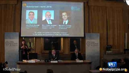 Un trío de científicos conquista el Nobel de Química 2016