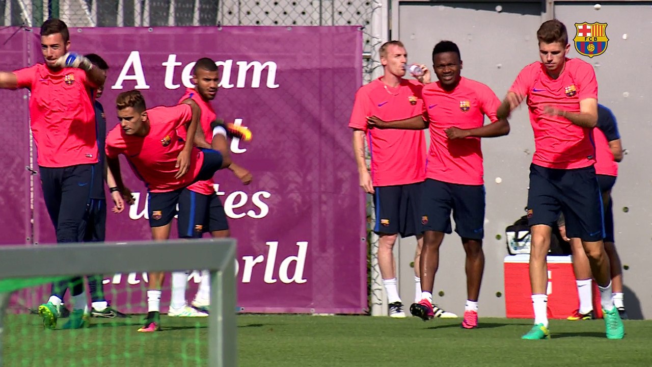 FC Barcelona training session: Second workout session without internationals