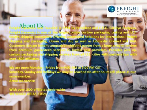 Freightdynamics provides freight shipping services in Minnesota