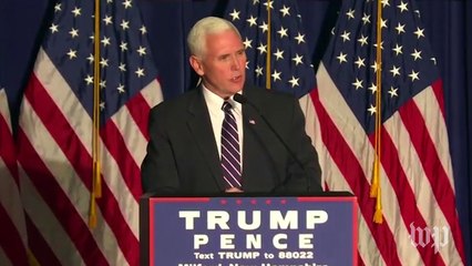 Download Video: Mike Pence talks a lot about Donald Trump’s shoulders and strength