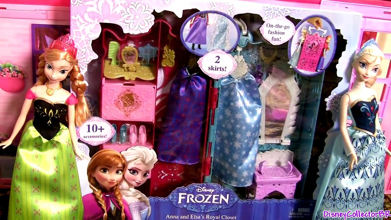 Frozen Royal Closet Princess Anna Elsa Barbie Carry Case Fashion Glam Coronation Dress-up Disney