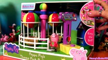 Peppa Pig Balloon Ride Theme Park With Disney Princess Sofia the First - Tiovivo Giro In Mongolfiera