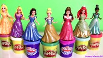 7 Disney Princess MagiClip Collection Tiana Rapunzel Cinderella Magic-Clip Play-Doh-Plus Sparkle