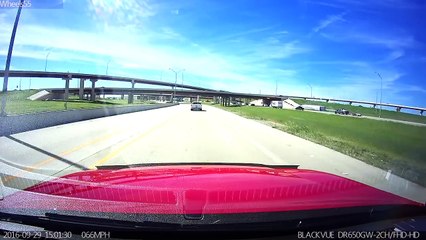 Semi Truck Flips Over