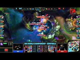 【賽事精華】20151024 S5世界賽四強賽 W4D1 SKT vs OG Game1