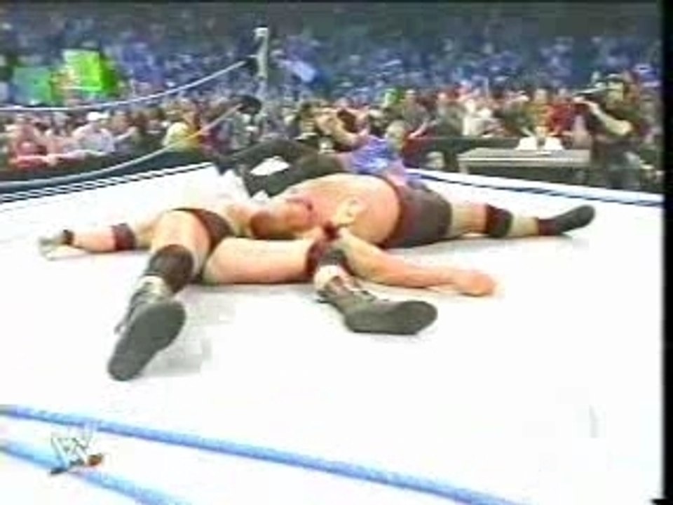 (Wrestling) WWE - Brock Lesnar vs Big Show - Ring Callapse