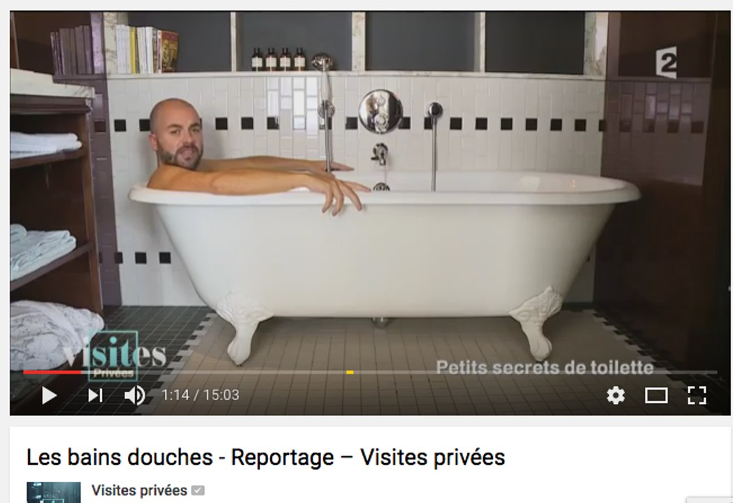 VISITES PRIVÉES - FRANCE 2 - Les bains douches - Reportage – Visites privées