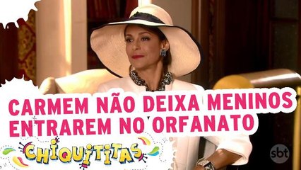 Carmem não deixa meninos entrarem no orfanato