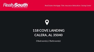Homes for sale - 118 COVE LANDING, CALERA, AL 35040